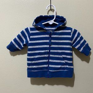L.O.G.G Baby Hooded Striped Jacket Size 2-4 Months (PRE-LOVED)